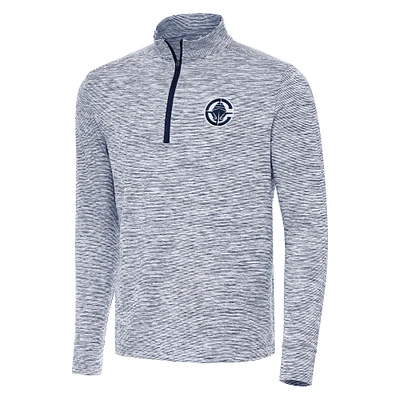 Men's Antigua Navy LA Clippers Cause Quarter-Zip Top