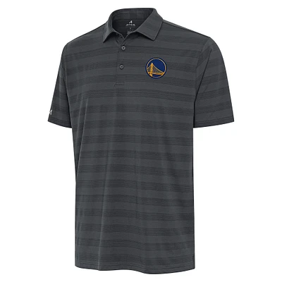 Men's Antigua Pewter Golden State Warriors Tunnel Polo