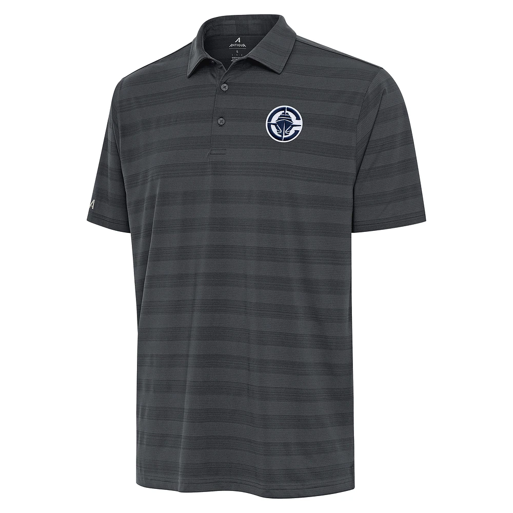 Men's Antigua Pewter LA Clippers Tunnel Polo