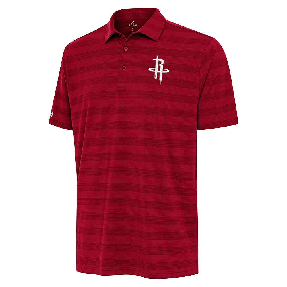 Men's Antigua Red Houston Rockets Tunnel Polo