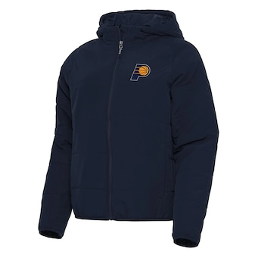 Women's Antigua Navy Indiana Pacers Universe Full-Zip Puffer Jacket