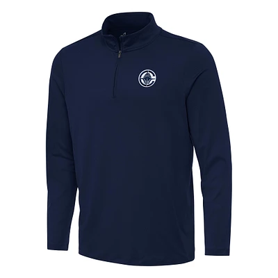Men's Antigua Navy LA Clippers Reprocess Quarter-Zip Top