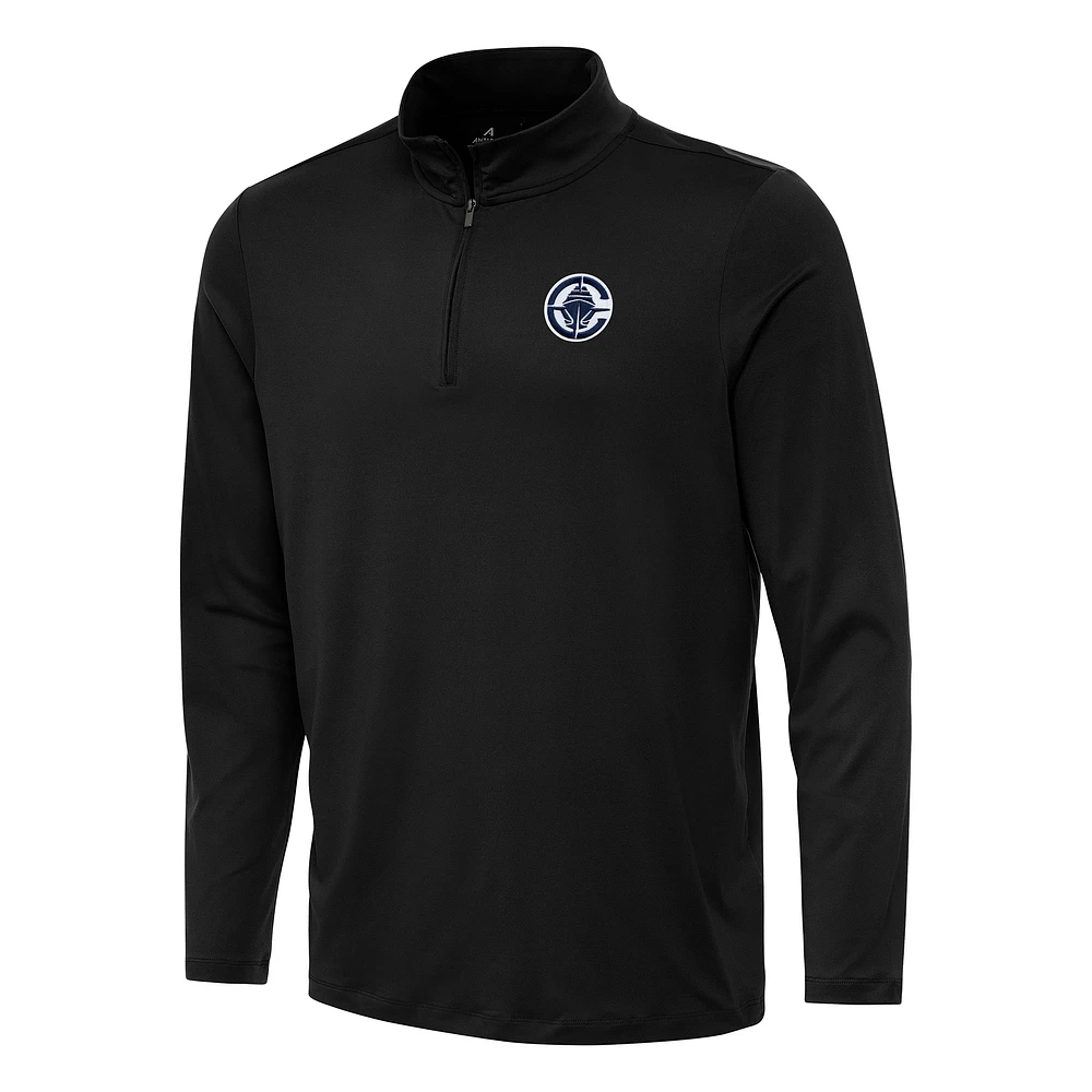 Men's Antigua LA Clippers Reprocess Quarter-Zip Top