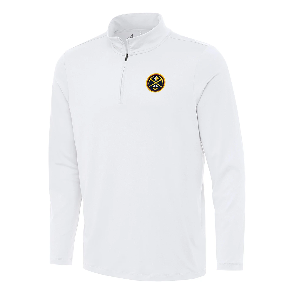 Men's Antigua Denver Nuggets Reprocess Quarter-Zip Top
