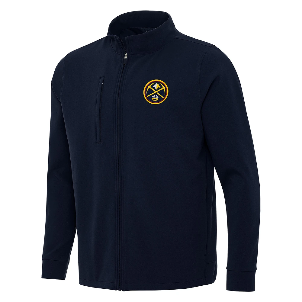 Men's Antigua Navy Denver Nuggets Regard Full-Zip Jacket