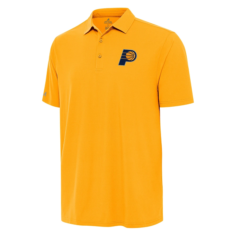 Men's Antigua /Gold Indiana Pacers Era Polo
