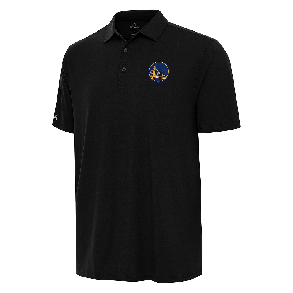 Men's Antigua Black/ Golden State Warriors Era Polo