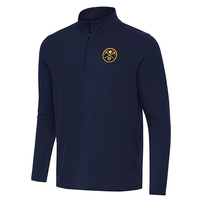 Men's Antigua Navy Denver Nuggets Intent Quarter-Zip Top