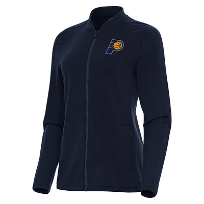 Women's Antigua Navy Indiana Pacers Continual Full-Zip Jacket
