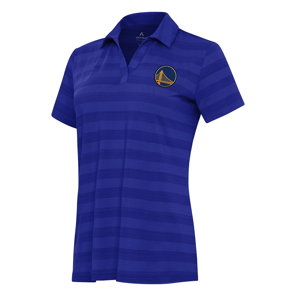 Women's Antigua Royal Golden State Warriors Tunnel Polo