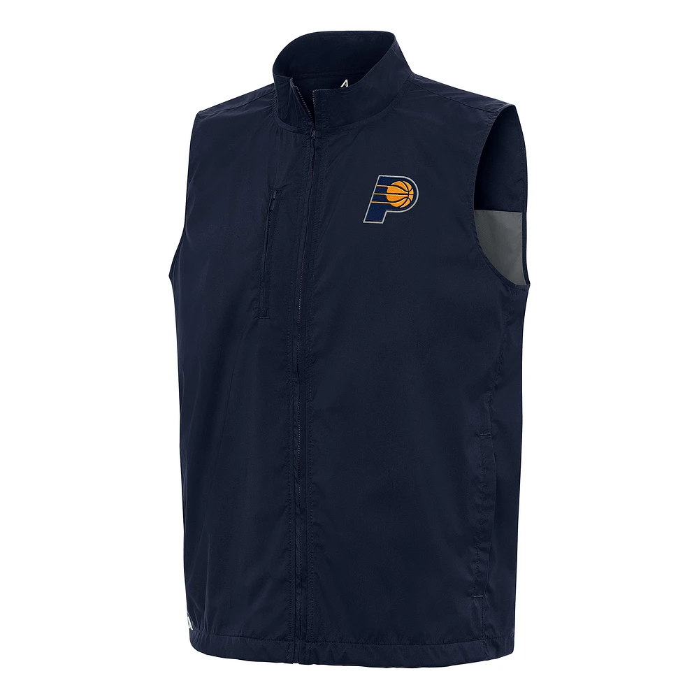 Men's Antigua Navy Indiana Pacers Brisk Full-Zip Vest