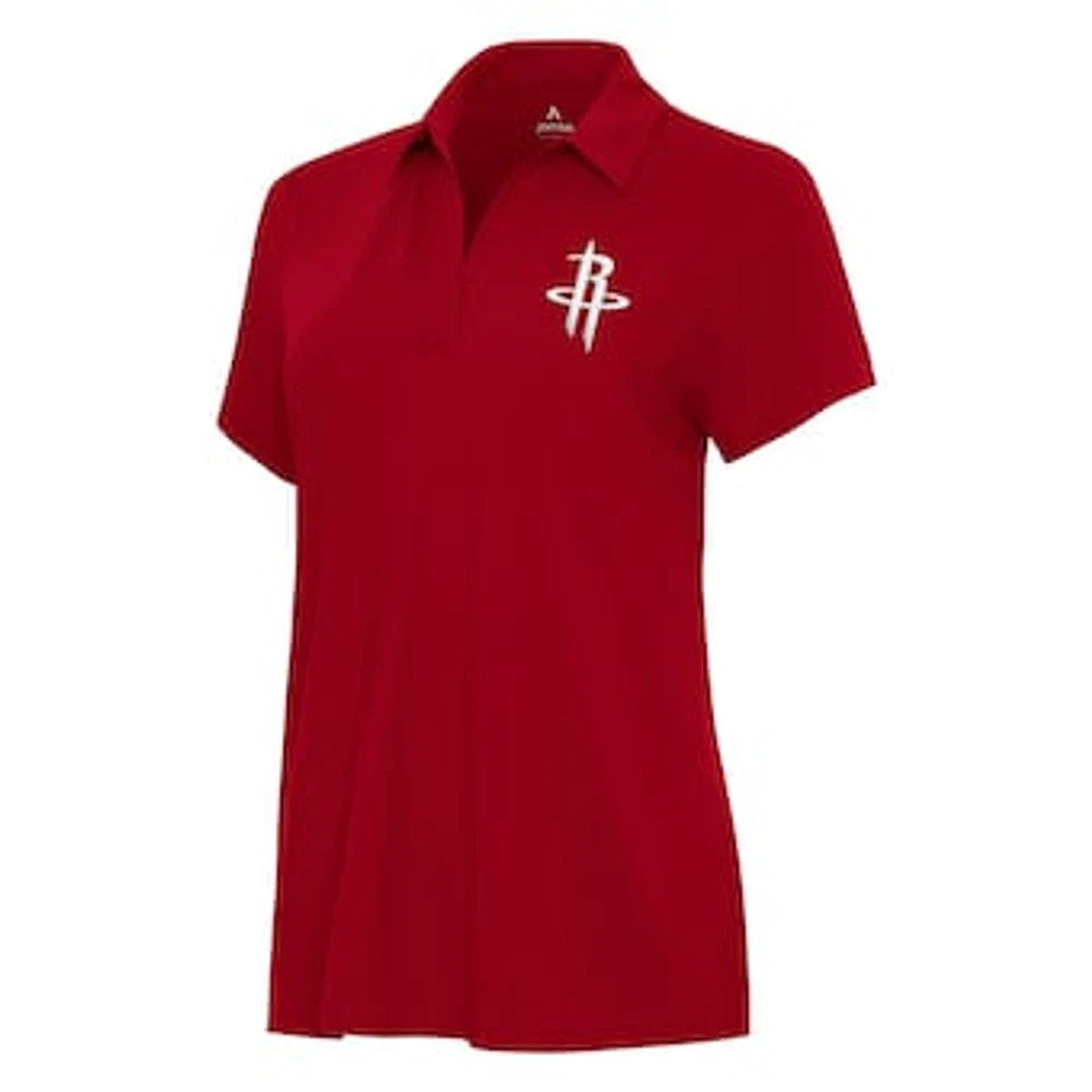 Women's Antigua Red Houston Rockets Era Polo