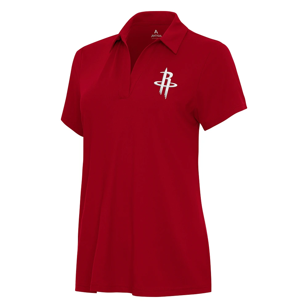 Women's Antigua Red Houston Rockets Era Polo