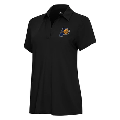 Women's Antigua Black Indiana Pacers Era Polo