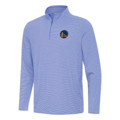 Men's Antigua Royal Golden State Warriors Twine Quarter-Zip Top