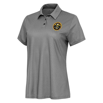 Women's Antigua White Denver Nuggets Rings Polo