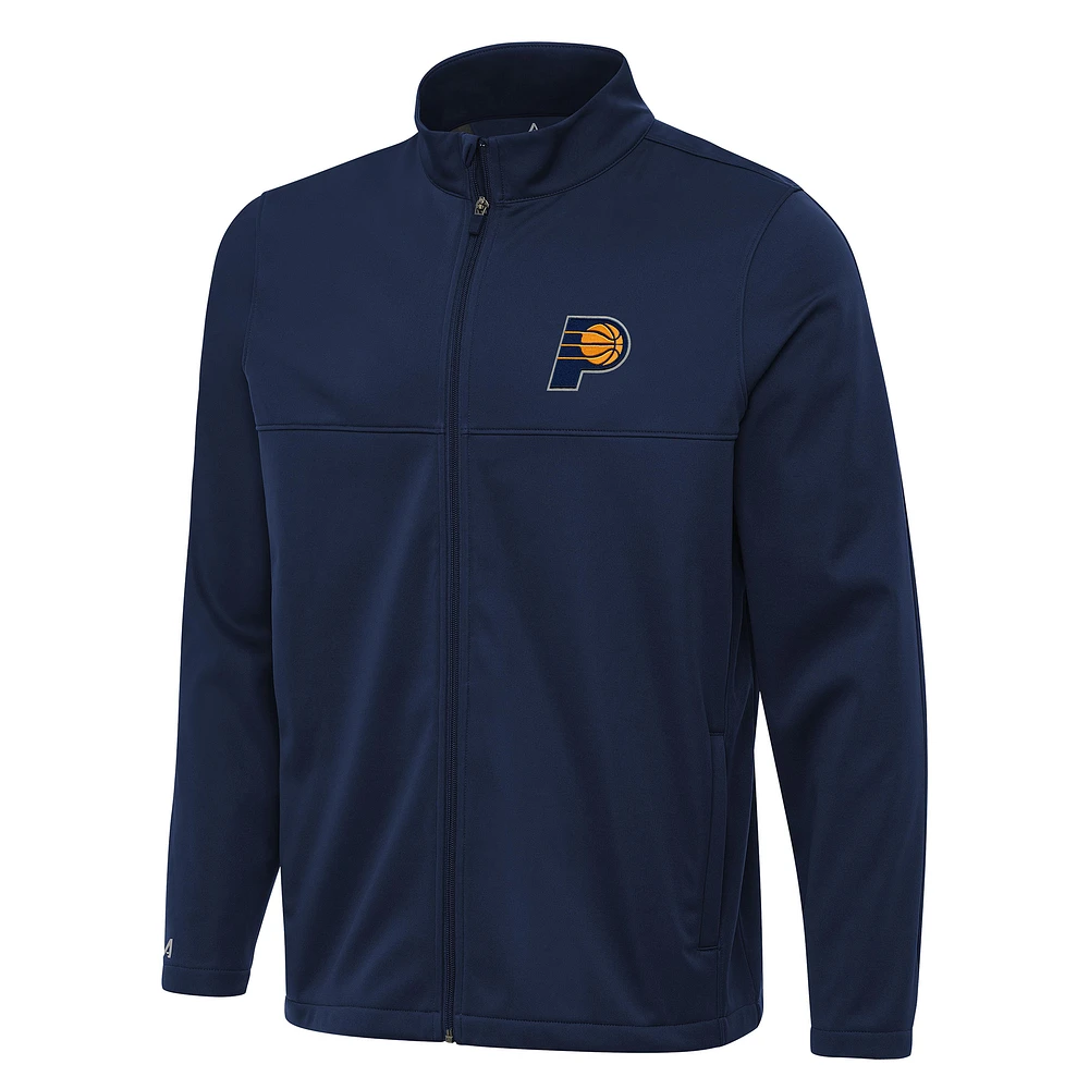 Men's Antigua Navy Indiana Pacers Links 2 Full-Zip Golf Jacket