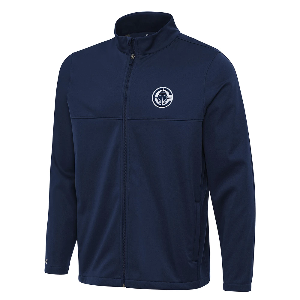 Men's Antigua Navy LA Clippers Links 2 Full-Zip Golf Jacket