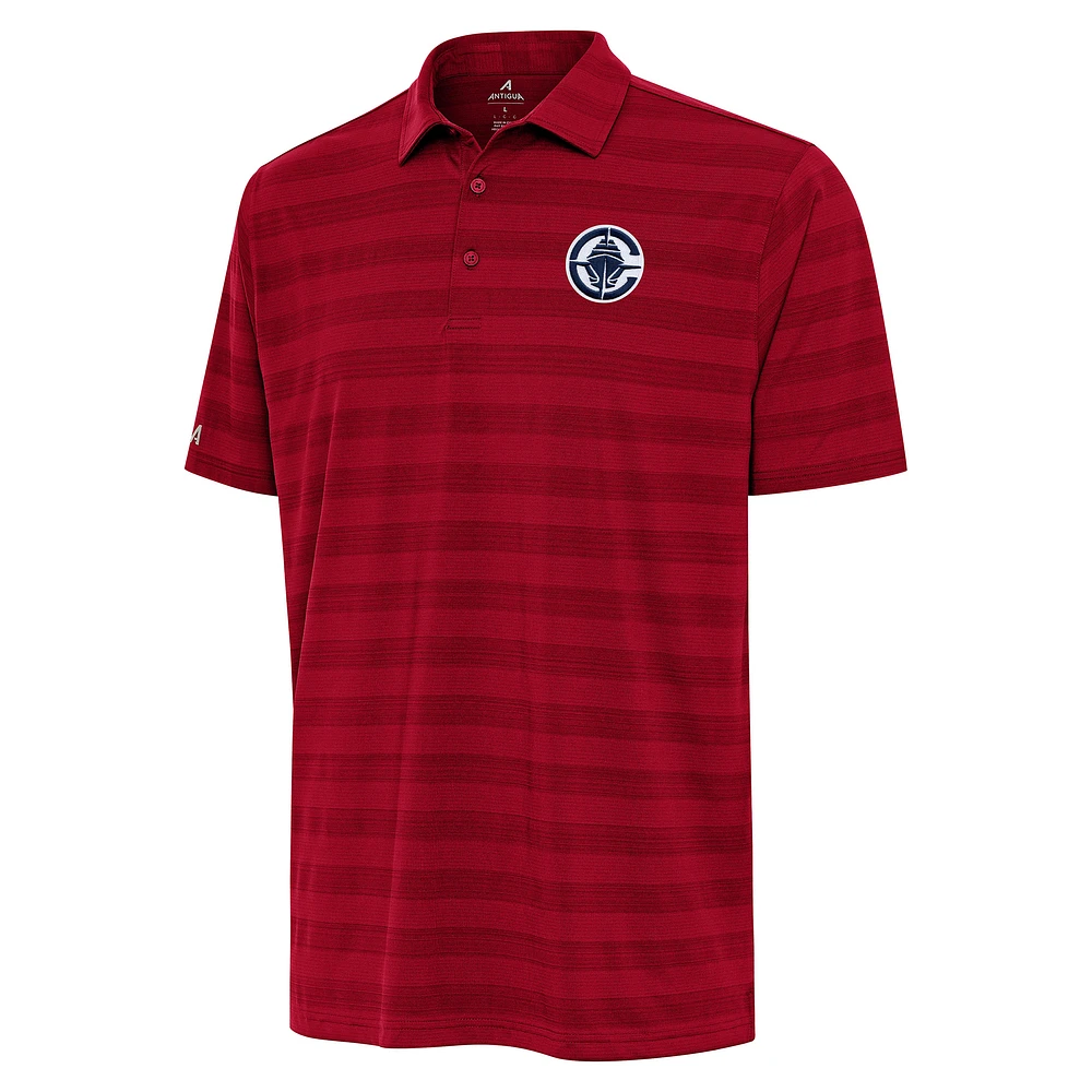 Men's Antigua Red LA Clippers Big & Tall Tunnel Polo