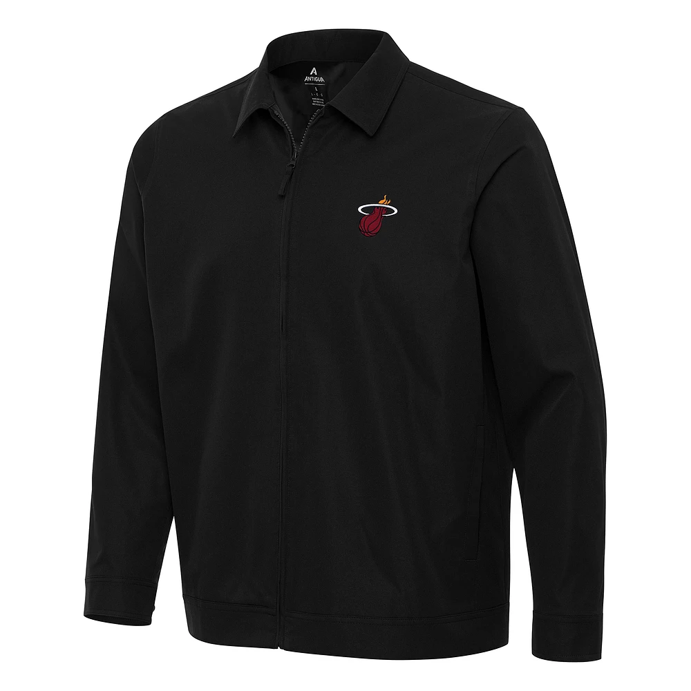 Men's Antigua Miami Heat Pivot Full-Zip Jacket