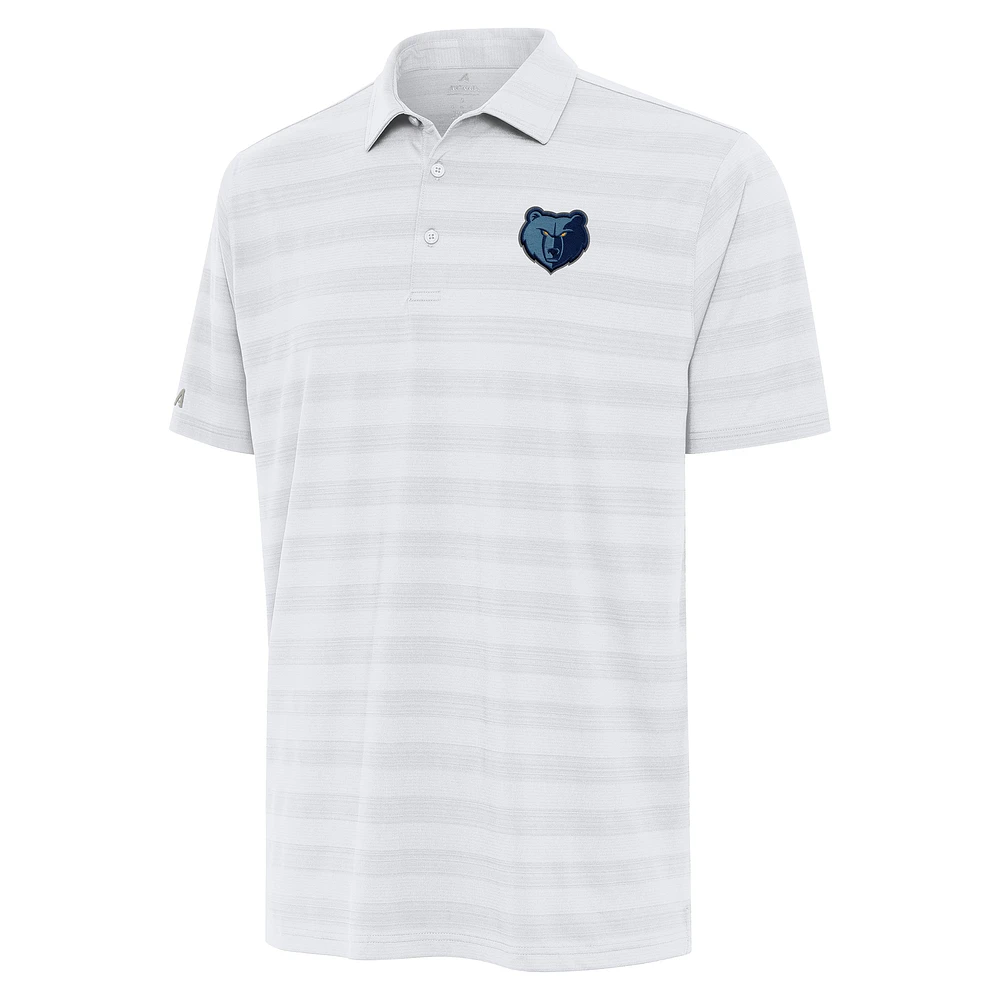 Men's Antigua White Memphis Grizzlies Tunnel Polo