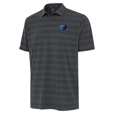 Men's Antigua Pewter Memphis Grizzlies Tunnel Polo