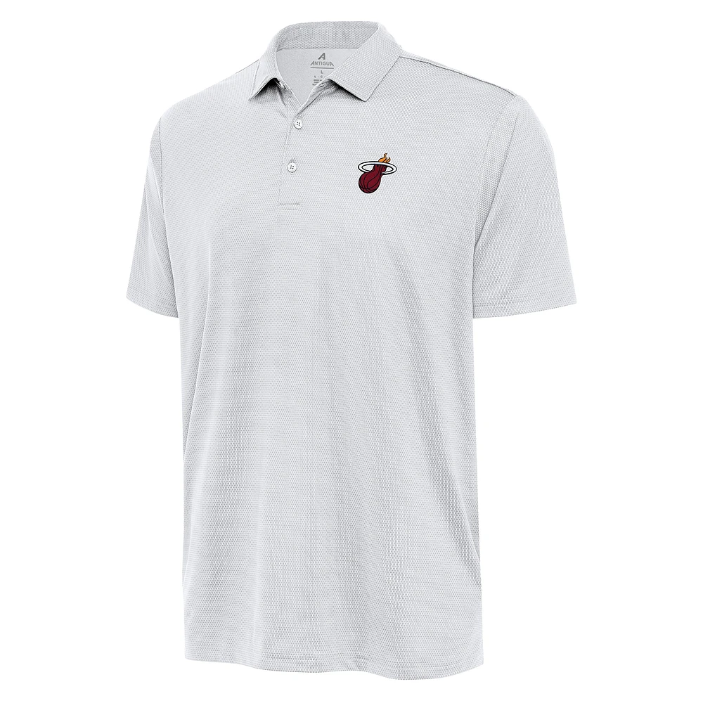 Men's Antigua White Miami Heat Ellipse Polo