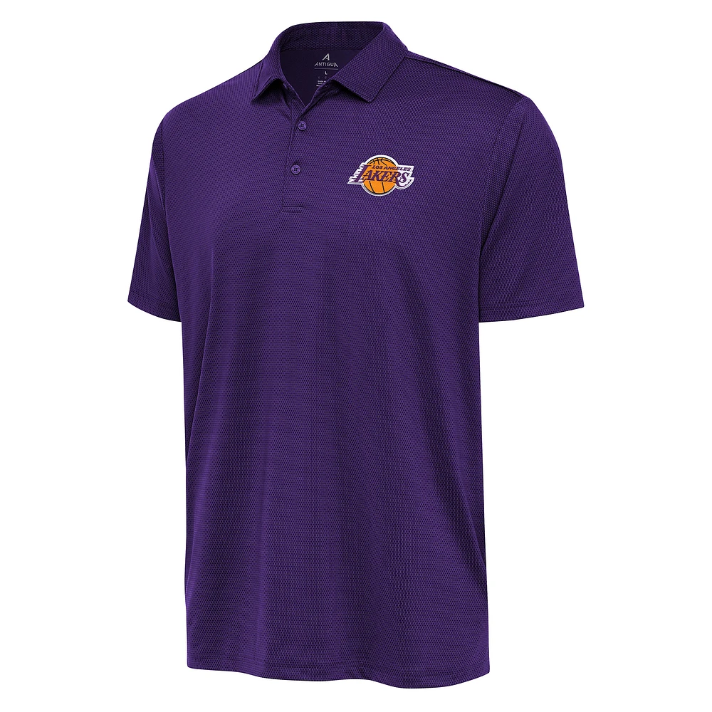 Men's Antigua Purple Los Angeles Lakers Ellipse Polo