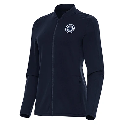 Women's Antigua Navy LA Clippers Continual Full-Zip Jacket