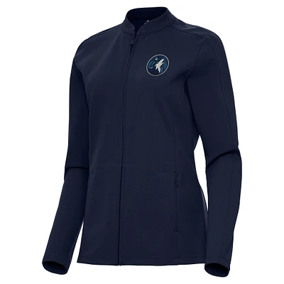 Women's Antigua Navy Minnesota Timberwolves Regard Full-Zip Jacket