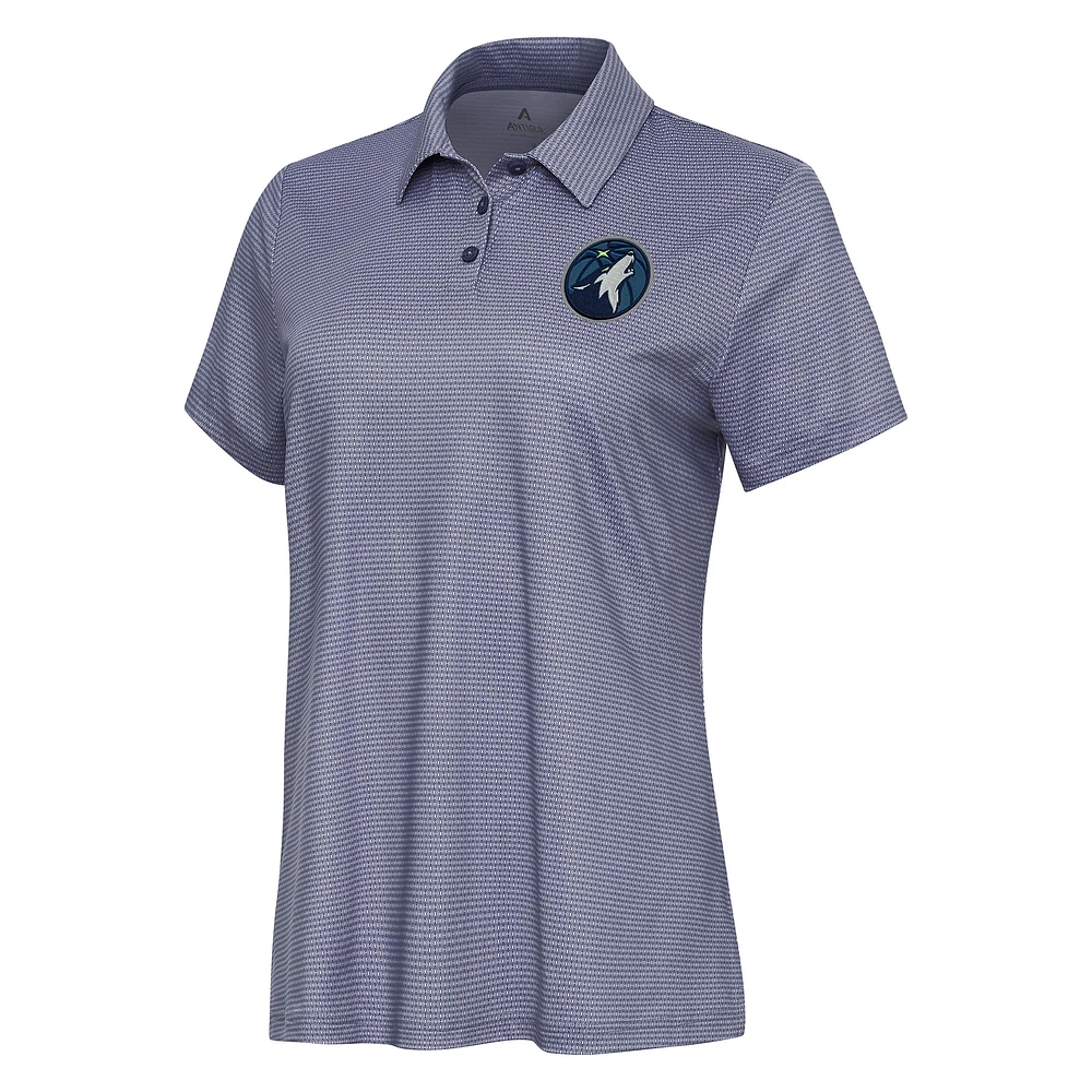 Women's Antigua White Minnesota Timberwolves Rings Polo