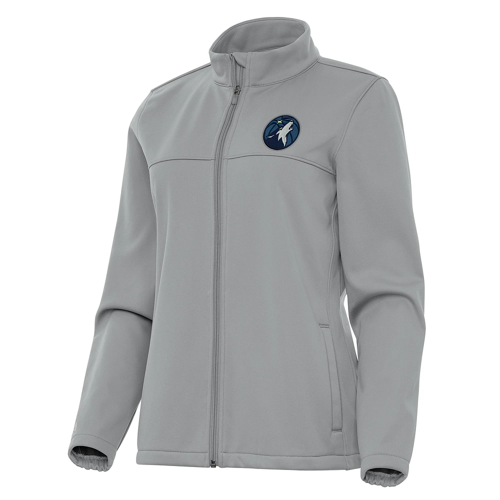 Women's Antigua Minnesota Timberwolves Links 2 Full-Zip Golf Jacket