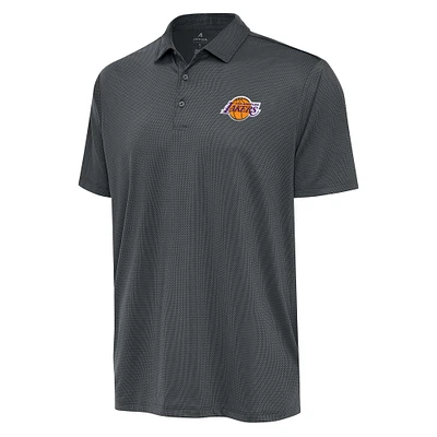 Men's Antigua Pewter Los Angeles Lakers Big & Tall Ellipse Polo
