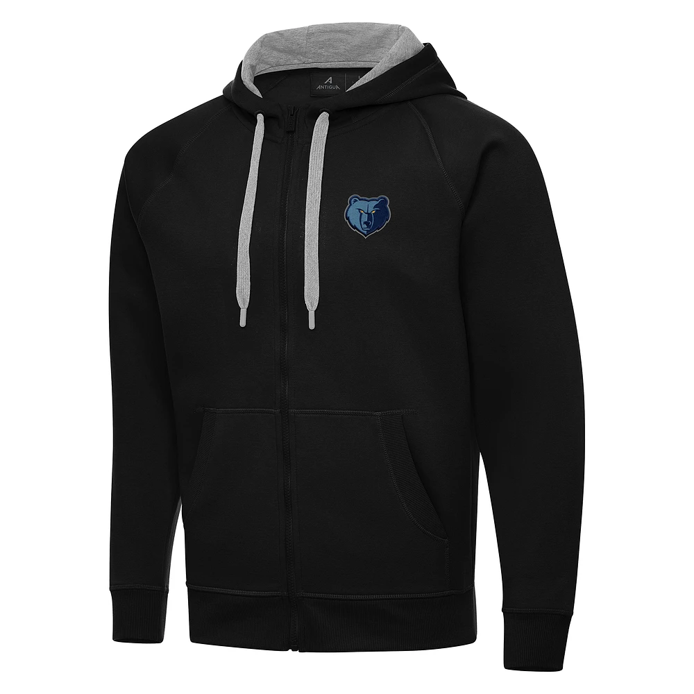 Men's Antigua Memphis Grizzlies Big & Tall Victory Full-Zip Hoodie Jacket