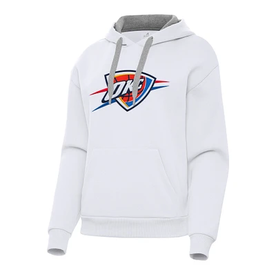 Women's Antigua Oklahoma City Thunder Victory Pullover Hoodie