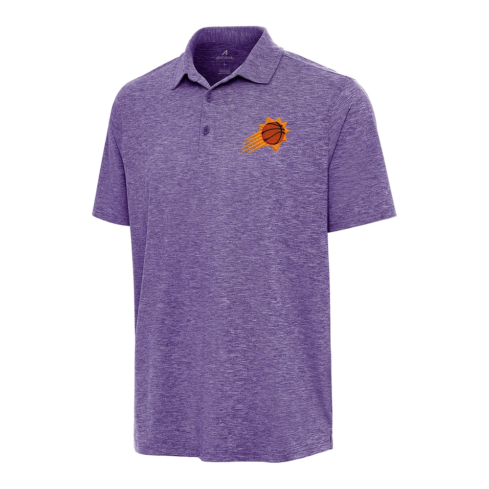 Men's Antigua Heather Purple Phoenix Suns Par 3 Polo