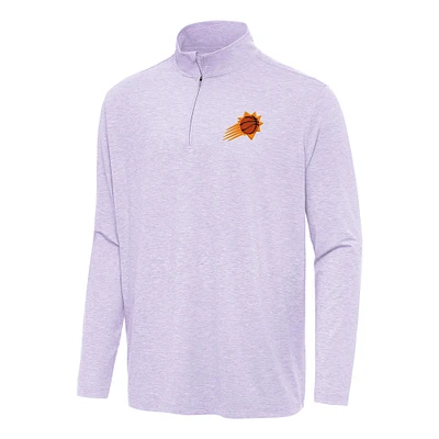 Men's Antigua Lavender Phoenix Suns Hunk Quarter-Zip Top