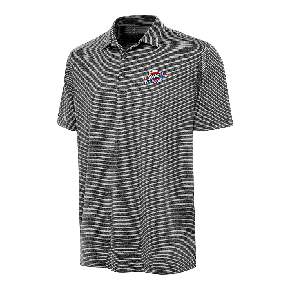 Men's Antigua Heather Oklahoma City Thunder Scheme Polo