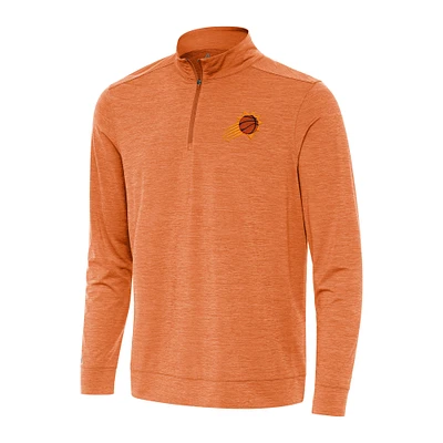 Men's Antigua Burnt Orange Phoenix Suns Bright Quarter-Zip Top