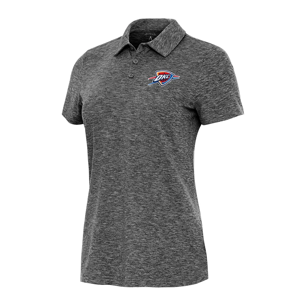 Women's Antigua Heather Oklahoma City Thunder Matter Polo