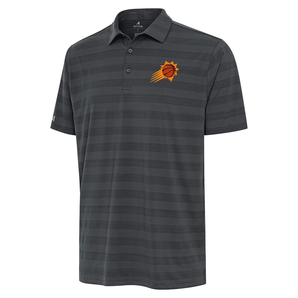 Men's Antigua Pewter Phoenix Suns Tunnel Polo