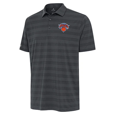 Men's Antigua Pewter New York Knicks Tunnel Polo