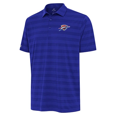 Men's Antigua Royal Oklahoma City Thunder Tunnel Polo