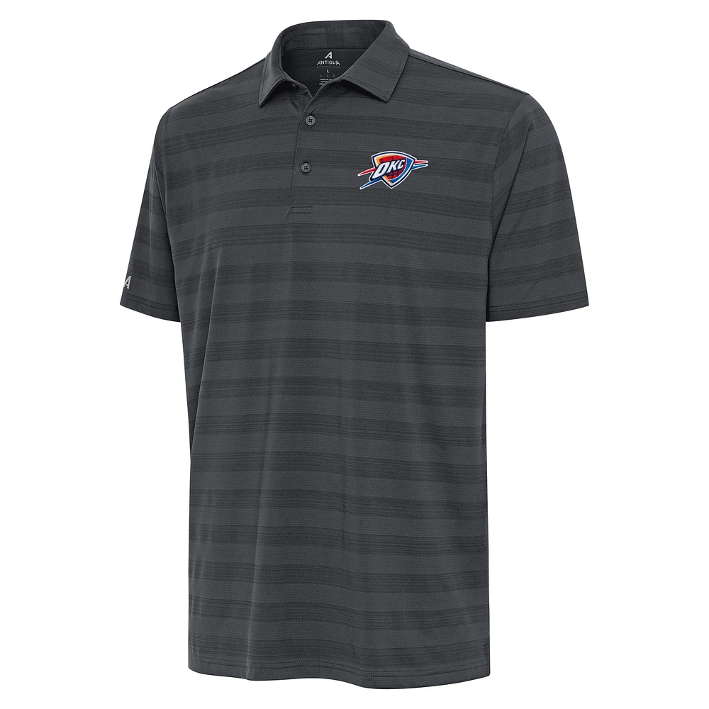 Men's Antigua Pewter Oklahoma City Thunder Tunnel Polo