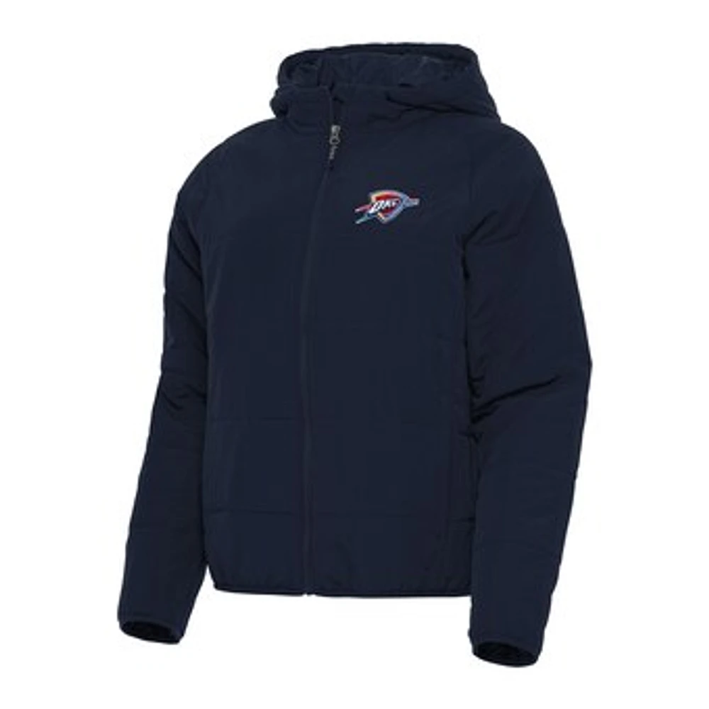 Women's Antigua Navy Oklahoma City Thunder Universe Full-Zip Puffer Jacket