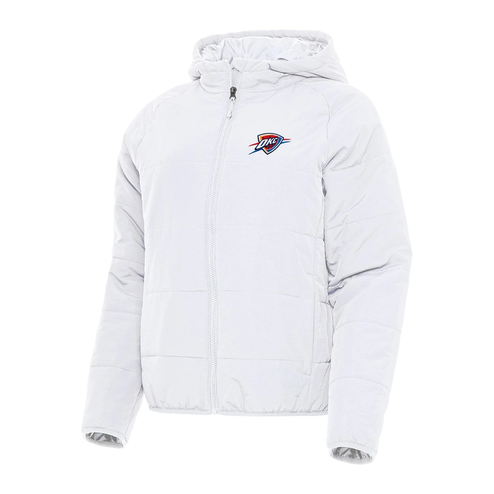 Women's Antigua Oklahoma City Thunder Universe Full-Zip Puffer Jacket