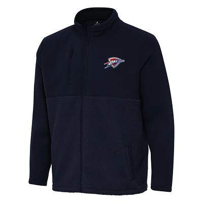 Men's Antigua Navy Oklahoma City Thunder Daily Fused Full-Zip Jacket