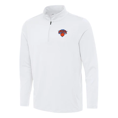Men's Antigua New York Knicks Reprocess Quarter-Zip Top