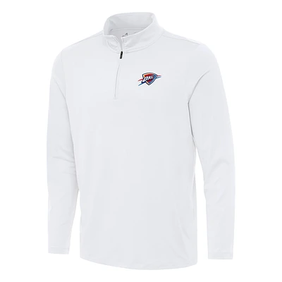 Men's Antigua Oklahoma City Thunder Reprocess Quarter-Zip Top