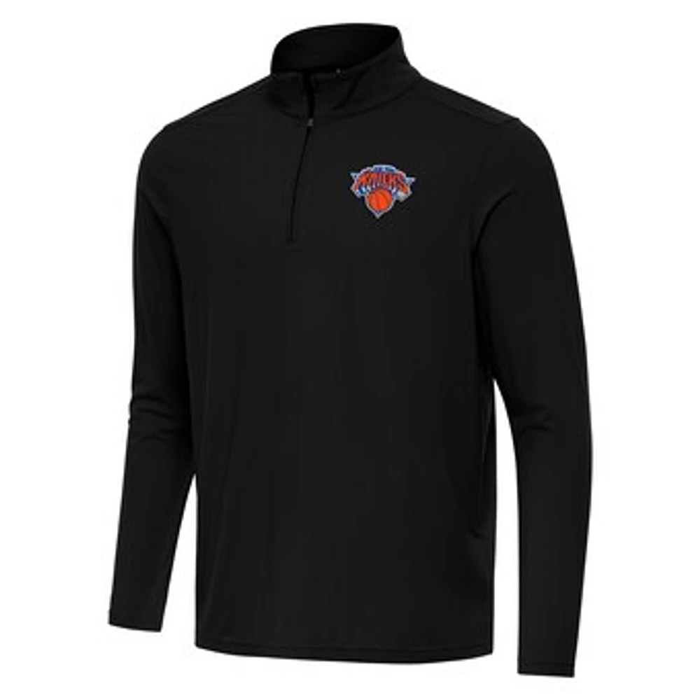 Men's Antigua New York Knicks Intent Quarter-Zip Top